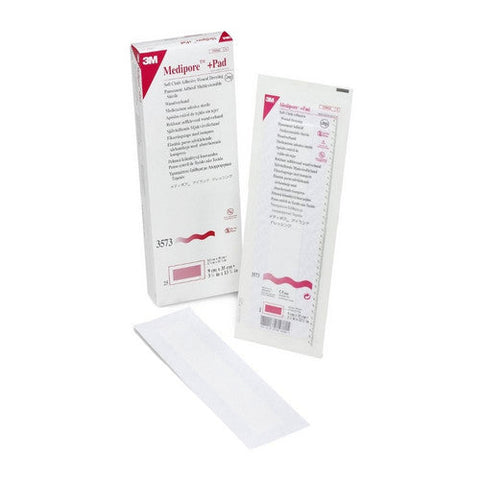 3M, Composite Dressing Medipore 3-1/2 X 13-3/4 Inch Rectangle Sterile Nonwoven Backing, Box Of 25 3M