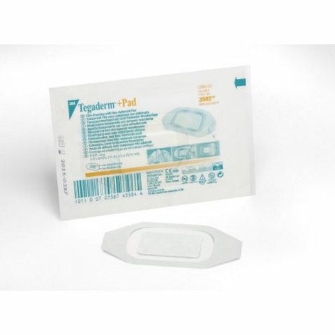 3M, Transparent Film Dressing With Pad Tegaderm 2 X 2-3/4 Inch Frame Style Delivery Rectangle Sterile, Box Of 50 3M