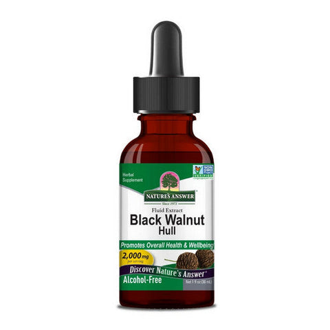 Nature's Answer, Black Walnut Hulls Alcohol Free, 1 Oz Nature's Answer