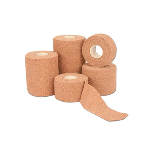 Andover Coated Products, Cohesive Bandage CoFlex ·LF2 2 Inch X 5 Yard Standard Compression Self-adherent Closure Tan Sterile, Count of 1 Andover Coated Products