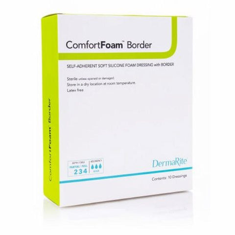 DermaRite, Silicone Foam Dressing 2 X 5 Inch, Box Of 10 DermaRite