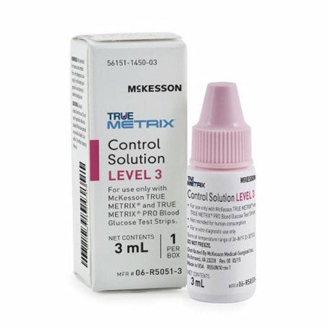 McKesson, Blood Glucose Control Solution, 3 Ml, Box Of 1 McKesson