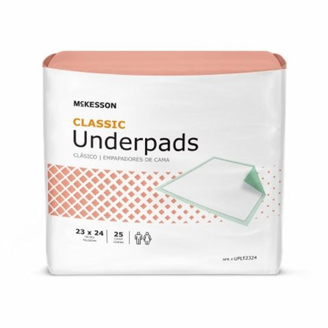 Underpad 24X24 Inch Count of 25 by McKesson