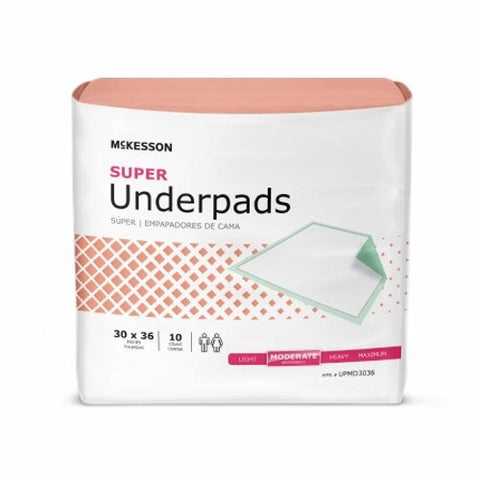 Underpad Super Count of 10 by McKesson