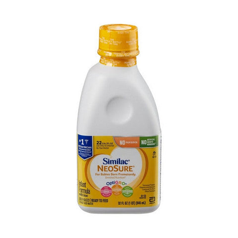 Abbott Nutrition, NeoSure Infant Formula Unflavored Bottle Liquid Iron Premature, 32 Oz