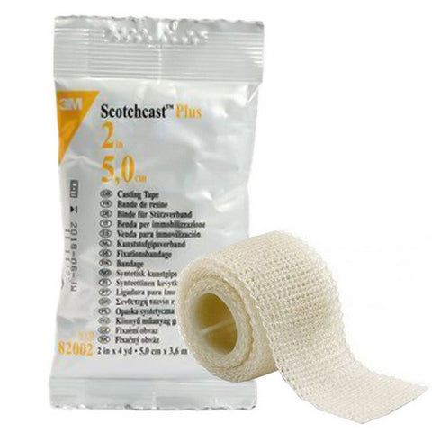 3M, Cast Tape Scotchcast Plus 2 Inch X 12 Foot Fiberglass Resin White, 1 Roll 3M