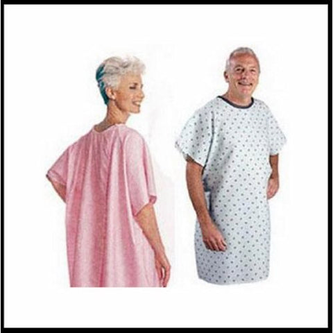 Salk, Patient Exam Gown Snap Wrap One Size Fits Most Yellow Floral Print Adult NonSterile, Count of 1 Salk