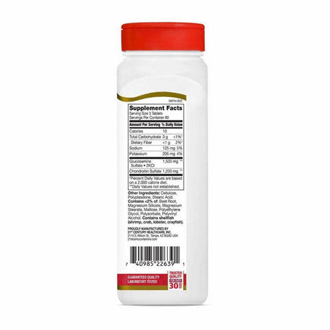 21st Century, Glucosamine Chondriotin, 500 mg/400 mg, 180 Tabs 21st Century