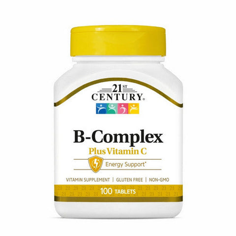 21st Century, Vitamin B-Complex Plus Vitamin C, 100 Tabs 21st Century