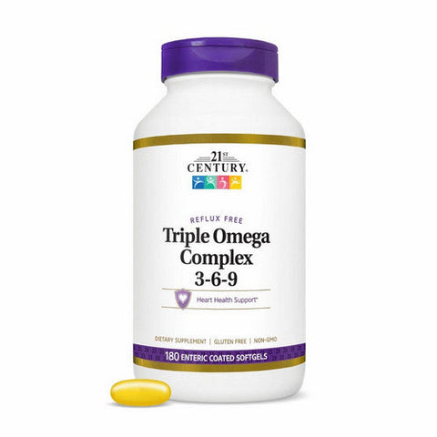 21st Century, Triple Omega Complex 3-6-9, 180 Softgels 21st Century