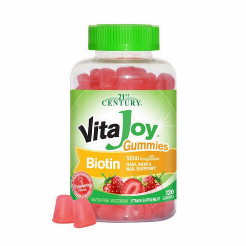 21st Century, Vitajoy Biotin, 5000Mcg, 120 Veg Caps 21st Century
