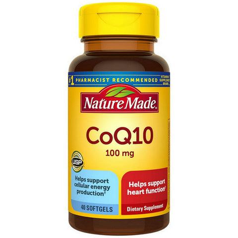Nature Made, CoQ 10, 100 mg, 40 Liquid Softgels Nature Made