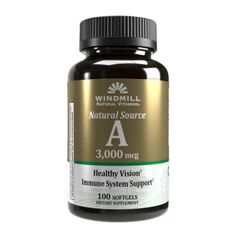 Vitamin A 10000 IU 100 Softgels by Windmill Health