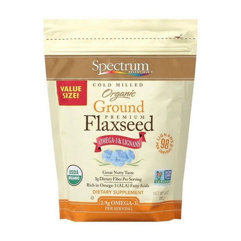 Spectrum Essentials, Organic Ground Premium Flaxseed, 24 Oz Spectrum Essentials
