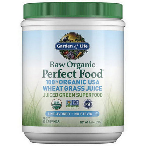 Garden of Life, Raw Organic Perfect Food Wheat Grass Juice Powder, 8.46 Oz Garden of Life