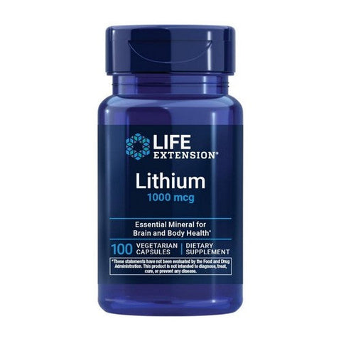 Life Extension, Lithium, 1000 mcg, 100 Veg Caps Life Extension