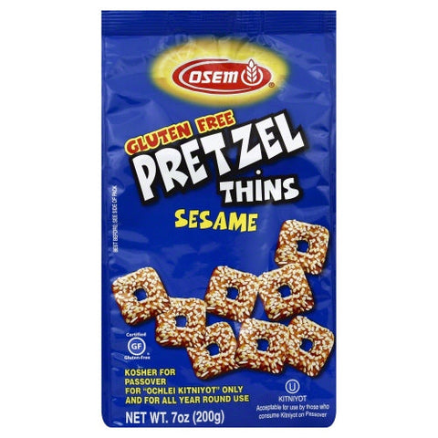 Osem, Pretzel Thins Sesame, 7 Oz(Case Of 12) Osem