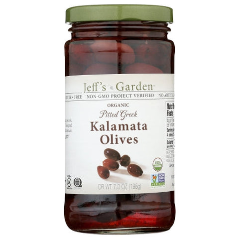 Jeff's GardenPatak, Organic Pitted Greek Kalamata Olives, 7 Oz(Case Of 6) Jeff's GardenPatak