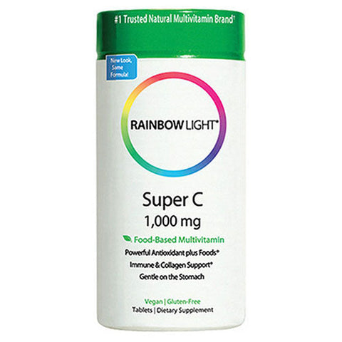 Rainbow Light, Super C, 1000 Mg, 60 Tabs Rainbow Light