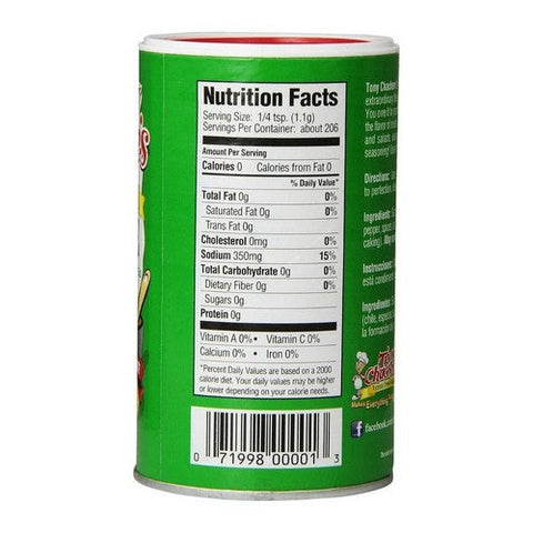 Tony Chachere's, Original Creole Seasoning, Case of 6 X 8 Oz