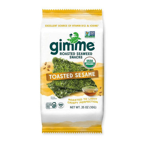 Gimme, Seaweed Snacks Sesame, 0.35 Oz(Case Of 12) Gimme
