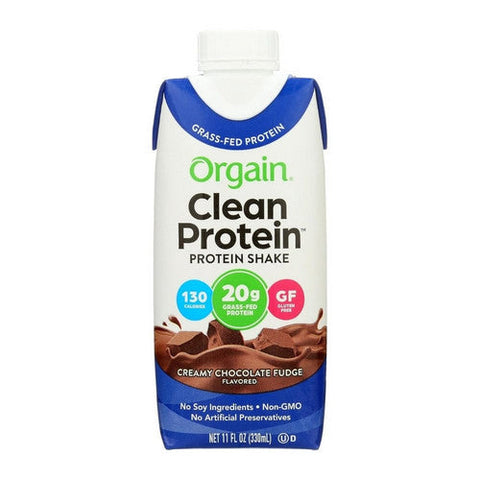 Orgain, Whey Protein Shake Chocolate Fudge, 11 Oz(Case Of 12) Orgain