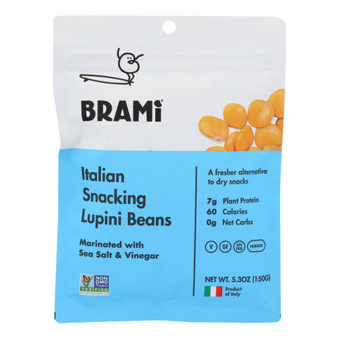 Brami, Lupini Beans Sea Salt, Case of 8 X 5.3 Oz