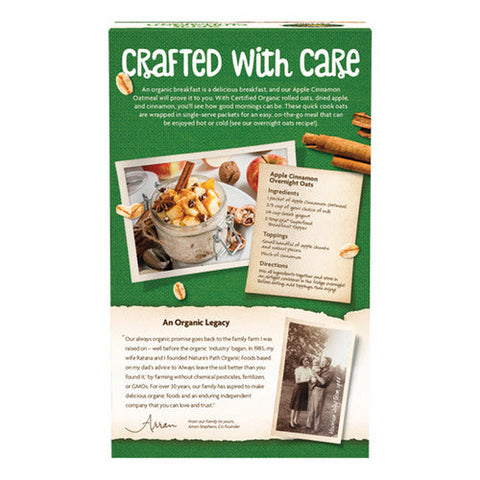 Natures Path, Organic Apple Cinnamon Oatmeal, 14 Oz(Case Of 6) Natures Path