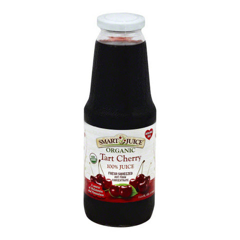 Smart Juice, Organic Juice Tart Cherry, Case of 6 X 33.8 Oz Smart Juice