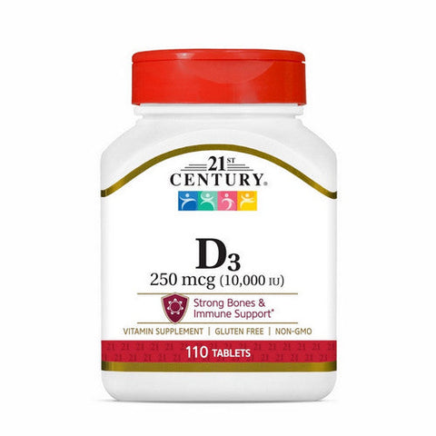 Vitamin D3 110 Tabs by 21st Century