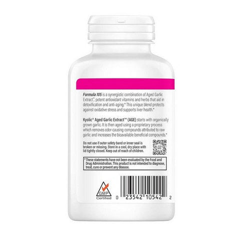 Kyolic, Aged Garlic Extrac Detox And Anti-Aging Formula 105, 200 Capsules Kyolic
