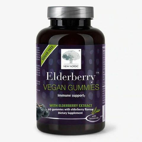 New Nordic US Inc, Elderberry Vegan Gummies, 60 Gummies New Nordic US Inc