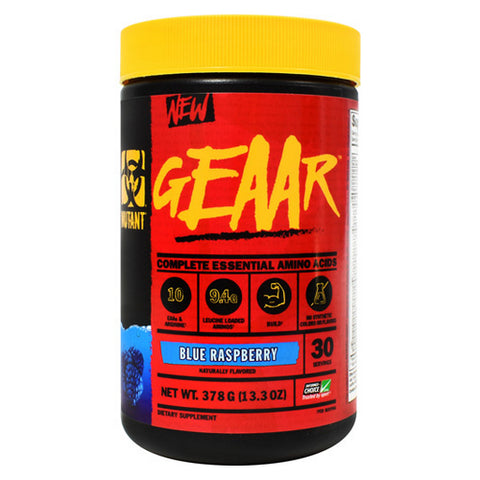 Geaar Blue Raspberry 30 Servings by Mutant