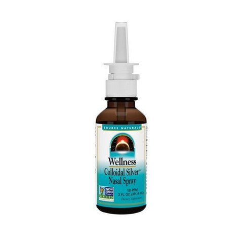 Source Naturals, Wellness Colloidal Silver Nasal Spray 10 Ppm, 10 ppm, 2 Oz Source Naturals