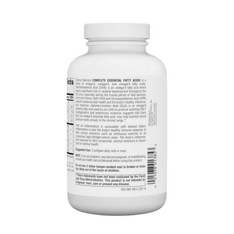 Source Naturals, Complete Essential Fatty Acids, 120 Softgel Source Naturals