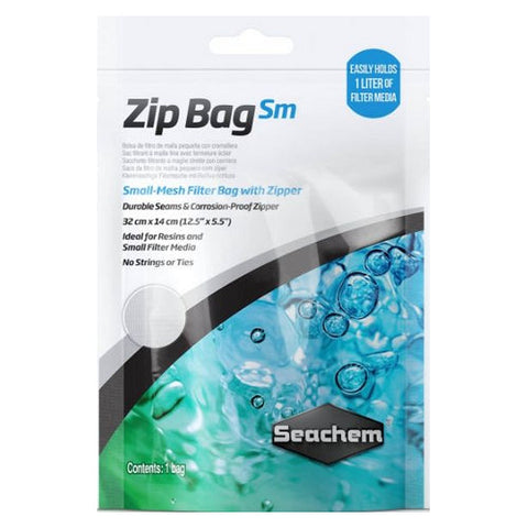 Seachem, Small Mesh Zip Bag, 1 count (12.5"L x 5.5"W) Seachem