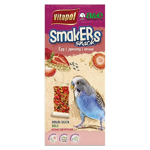 A&E Cage Company, Smakers Parakeet Strawberry Treat Sticks, 2 count A&E Cage Company