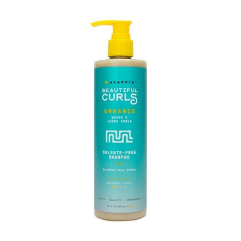 Alaffia, Beautiful Curls Enhance Waves And Loose Curls Shampoo, 12 Oz Alaffia
