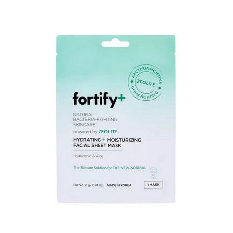 Fortify, Natural Germ Fighting Skincare Hydrating And Protecting Facial Sheet Mask, 5 Packets