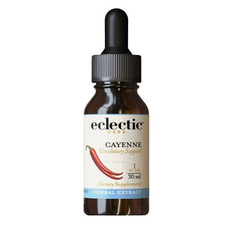 Eclectic Herb, Cayenne, 1 Oz with Alcohol Eclectic Herb
