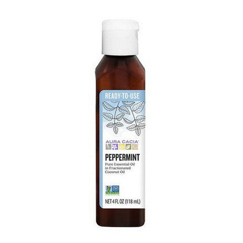 Aura Cacia, Ready-To-Use Essential Oil, Peppermint 4 Oz Aura Cacia