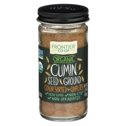 Frontier Herb, Organic Ground Cumin Seed, 1.76 Oz (Case of 12) Frontier Herb
