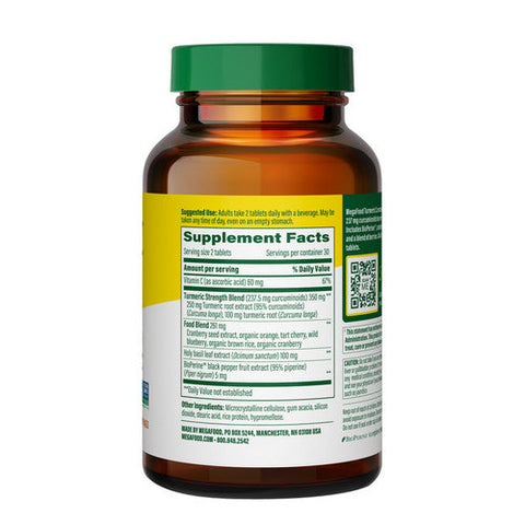 MegaFood, Turmeric Curcumin Minis Whole Body, 60 Tabs MegaFood