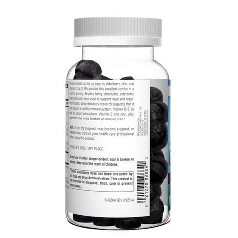 Source Naturals, Wellness Gummies Elderberry, 60 Gummies Source Naturals