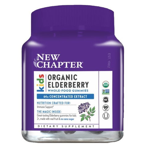 New Chapter, Kids Organic Elderberry Whole Food, 90 Veg Tabs New Chapter