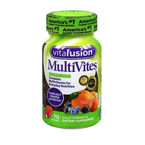 Vitafusion, Multivites Multivitamin Gummy Natural Berry Peach And Orange, 70 Gummies Vitafusion