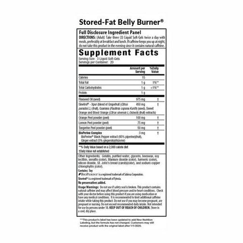Irwin Naturals, Stored-Fat Belly Burner, 60 Soft-Gels Irwin Naturals