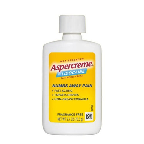 Aspercreme, 4% Lidocaine Pain Relief Cream Max Strength, 2.7 Oz Aspercreme