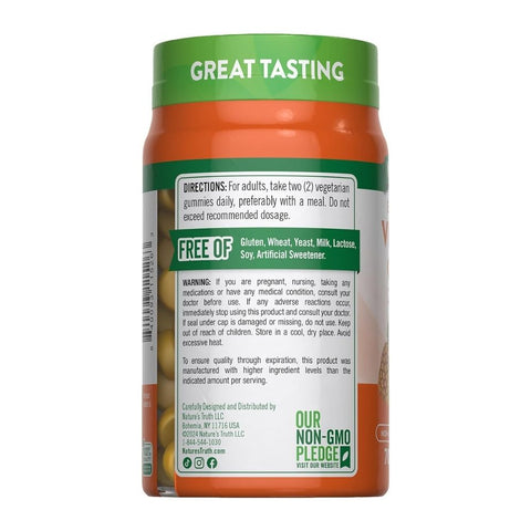 Nature's Truth, Extra Strength Vitamin D3 Gummies Natural Pineapple, 70 Count Nature's Truth