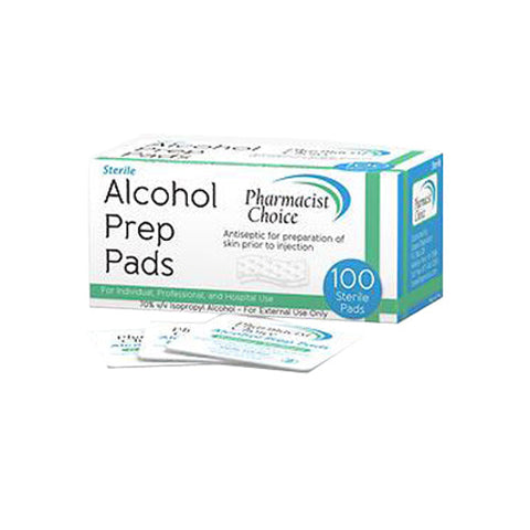 Simple Diagnostics, Pharmacist Choice Alcohol Prep Pads, 100 Count Simple Diagnostics
